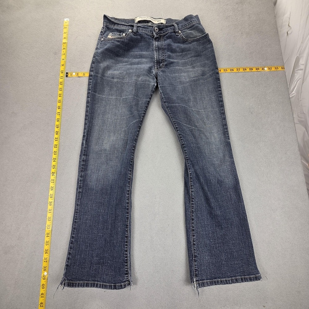 Diesel Jeans Mens 31x30 Blue Sleenker Med Wash Straight Leg Made in Italy